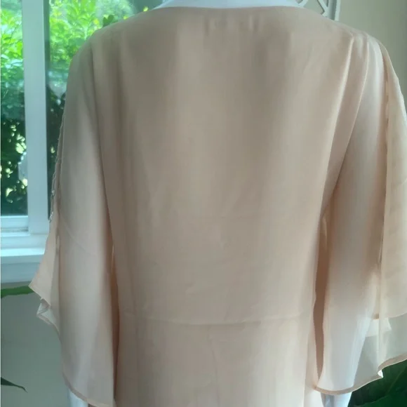 Elegant Peach Sequin Women's Top - Picture 4 of 7